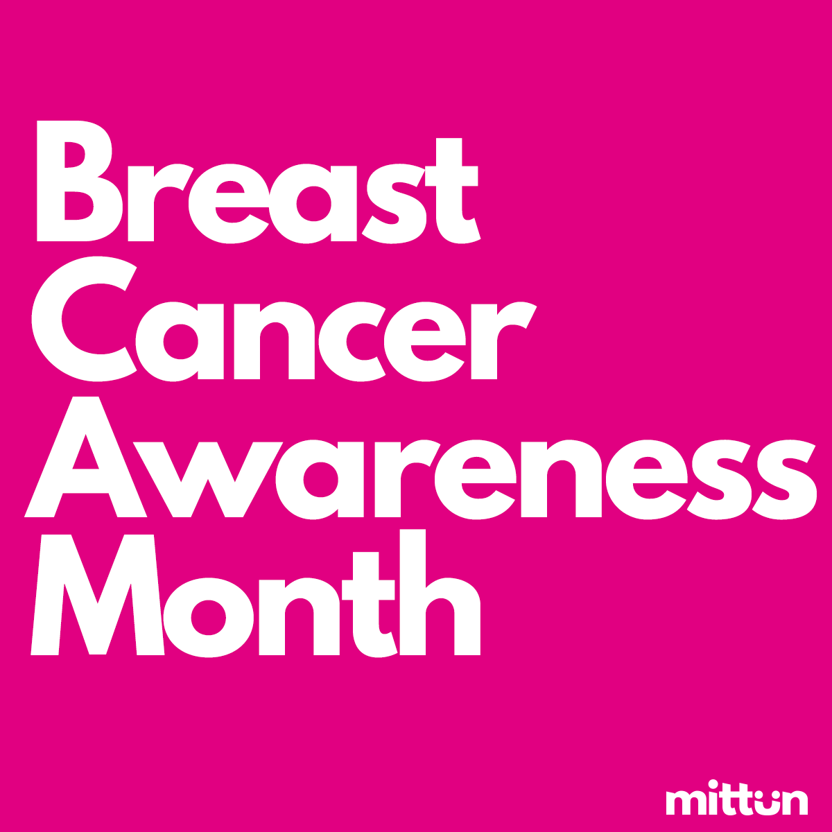 Breast cancer awareness month graphic - by mittun